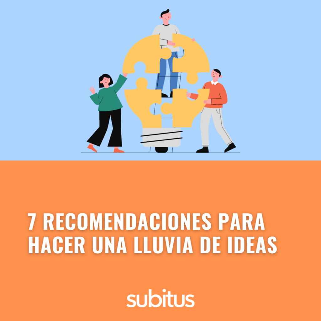 Portada de articulo: siete recomendaciones para hacer una lluvia de ideas